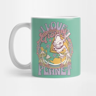 Earth Day Cottagecore Aesthetic Frogs The Groovy Planet Mug